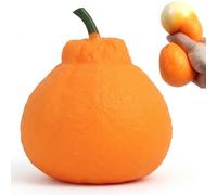 Hotainoys Fruit Stress Balls Large Ugly Orange Squish Toy Realistic Fruit Squeeze Toy for Adults & Kids Sensory Fidget Toys for Stress Relief and Fun, 3 Inch Balls