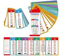 Hotainoys Phonics Flash Cards, Learn to Read Phonics Flash Cards with 60 Double-Sided Card - Alphabet, Sight Words, Colors, Numbers, Animals for Learning