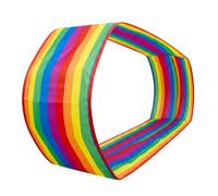 Hotainoys Team Building Games, Field Day Games For Adults - Oxford Cloth Group Activity Mat, Rainbow Stripes, 19.68ft X 2.29ft, Team Building