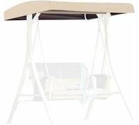 HOTAPEPU Replacement Canopy for Swing Seat 3 Seater Garden Hammock Cover,Patio Swing Top Cover with 4 Reinforced Corner Pockets for Porch Patio Garden Pool Seat (Swing not included)~/