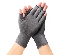 Hotcakes Compression Gloves for Arthritis Pain Relief-Snug Elastic Arthritis Gloves for Women and Men Offers Hand Support for Carpal Tunnel, Raynauds and Provide Arthritis Relief for Hands (Grey, XL)