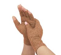 Hotcakes Compression Gloves for Arthritis Pain Relief-Snug Elastic Arthritis Gloves for Women and Men Offers Hand Support for Carpal Tunnel, Raynauds and Provide Arthritis Relief for Hands (Beige, M)