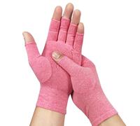 Hotcakes Compression Gloves for Arthritis Pain Relief-Snug Elastic Arthritis Gloves for Women and Men Offers Hand Support for Carpal Tunnel, Raynauds and Provide Arthritis Relief for Hands (Pink, S)