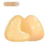 Hotcho Sticky Bra Inserts Push up Bra Pads - Strapless Stick on Silicone Breast Pads | Reusable Double Sided Adhesive Bra for Backless Dresses, Tops & Swimwear, (White skin color A-C)