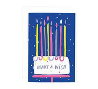 Hotchpotch Birthday Cake Make A Wish Greetings Card