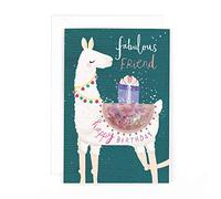 Hotchpotch Glitter Ball Fabulous Friend Birthday Llama Card
