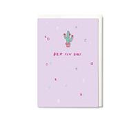 Hotchpotch Hello New Home Card with Enamel Cactus Pin