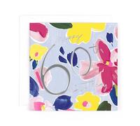 Hotchpotch Luxury Foiled 60th Birthday Greetings Card - Contemporary Design, 6 X 6 Inches