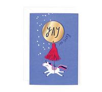 Hotchpotch Mirror Mirror 'Yay for Today' Unicorn Birthday Card with 'Yay' Badge
