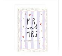 Hotchpotch Mr And Mrs Luxury Foiled Wedding Card, 9 X 7 Inches