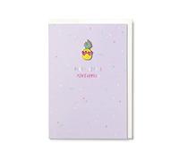 Hotchpotch Party Like A Pineapple Card with Enamel Pineapple Pin Badge - Greetings Card