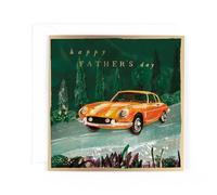 Hotchpotch Premium Fine Art Classic Car Scene Father's Day Card, 6 x 6 inches