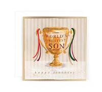 Hotchpotch World's Greatest Son Luxury Foiled Birthday Card, 6 X 6 Inches