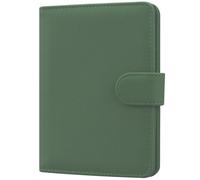 HOTCOOL Passport Holder Travel Essentials Airplane & Cruise Essentials Ship Leather Wallet Cover Case RFID Blocking Women & Men Vacation Travel Accessories Gifts Deals, A Litchi Green, Magnetic