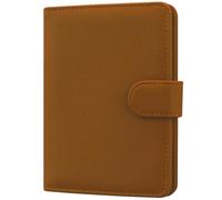 HOTCOOL Passport Holder Travel Essentials Airplane & Cruise Essentials Ship Leather Wallet Cover Case RFID Blocking Women & Men Vacation Travel Accessories Gifts Deals, Litchi - Brown