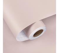 HotDecor Light Pink Wallpaper for Bedroom 60cm X 300cm Wall Contact Paper Self Adhesive Plain Pink Living Room Wallpaper Peel and Stick Cabinet Worktop Vinyl Covering Kids Girls Pink Wall Paper
