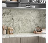 HotDecor Self Adhesive Retro Concrete Wallpaper Grey Kitchen Counter Vinyl Wrap Peel and Stick Industrial Style Wallpaper for Bedroom Hallway Grey Sticky Roll Worktop Vinyl Covering 40cm x 200cm