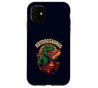 Hotdogsaurus T-Rex BBQ Grilling Funny Dinosaur Hot-Dog Lover Case for iPhone 11