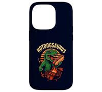 Hotdogsaurus T-Rex BBQ Grilling Funny Dinosaur Hot-Dog Lover Case for iPhone 14 Pro