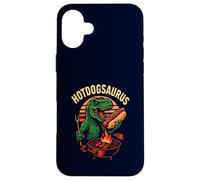 Hotdogsaurus T-Rex BBQ Grilling Funny Dinosaur Hot-Dog Lover Case for iPhone 16 Plus