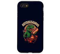 Hotdogsaurus T-Rex BBQ Grilling Funny Dinosaur Hot-Dog Lover Case for iPhone SE (2020) / 7 / 8