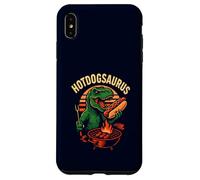 Hotdogsaurus T-Rex BBQ Grilling Funny Dinosaur Hot-Dog Lover Case for iPhone XS Max