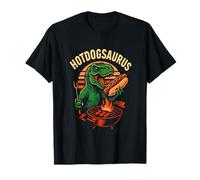 Hotdogsaurus T-Rex BBQ Grilling Funny Dinosaur Hot-Dog Lover T-Shirt