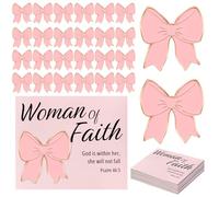 Hoteam Christian Pins for Woman of Faith Pins with Cards Flower Enamel Brooch Gift God Is Within Her She Will Not Fall, 1.57 x 1.57 inches/ 4 x 4 cm, environmentally friendly alloy, no gem