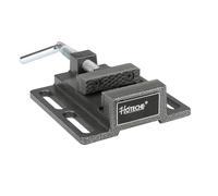 Hoteche 4-Inch Drill Press Vise, Bench Vise Clamp for Drilling Machine, Heavy Duty Milling Vice with Hardened Tempered Jaws, Black Powder Coated Slotted Workbench Fastener for Metal & Woodworking