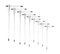 Hoteche 9-Piece Torx Key Set T8-T40 CRV Chrome Vanadium Matte Chrome-Plated with T-Handle