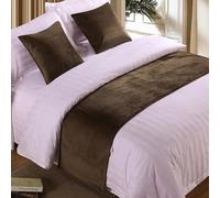 Hotel Bed Runner Scarf and Pillowcase Count Solid Color Soft Bedspreads Coverlets Home Decoration for Bed Cover with Matching Pillows for Twin Queen,H- 1.2m bed (50 * 180cm)