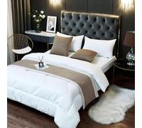 Hotel Bed Runners Scarf Luxury Solid Color Bedspread Decor Soft Wrinkle-Free Bedding Protection Bedroom No Fading Bed End Towel for Twin Queen King Size-Khaki||Only 1 Pillowcase 50X50cm