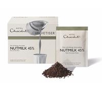 Hotel Chocolat 45% Nutmilk Hot Chocolate Sachets - Luxury Chocolate Flakes - Pack of 10 Single-Serve Sachets, 350g - Suitable for Vegetarians & Vegans