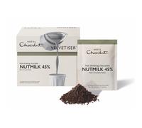 Hotel Chocolat 45% Nutmilk Hot Chocolate Sachets - Luxury Chocolate Flakes - Pack of 10 Single-Serve Sachets, 350g - Suitable for Vegetarians & Vegan