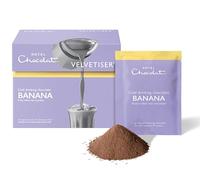 Hotel Chocolat Banana Iced Drinking Chocolate Sachets - Finely Milled Real Chocolate - Pack of 10 Single-Serve Sachets, 300g - Suitable for Vegetarians