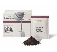 Hotel Chocolat Black Forest Gateau Hot Chocolate Sachets - Luxury Chocolate Flakes - Pack of 10 Single-Serve Sachets, 310g - Suitable for Vegetarians
