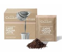 Hotel Chocolat Caffé Mocha Latte Hot Chocolate Sachets - Luxury Chocolate Flakes - Pack of 10 Single-Serve Sachets, 310g - Suitable for Vegetarians