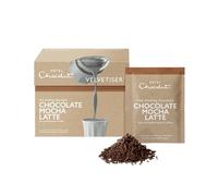 Hotel Chocolat Chocolate Mocha Latte Hot Chocolate Sachets - Luxury Chocolate Flakes - Pack of 10 Single-Serve Sachets, 310g - Suitable for Vegetarians
