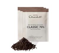 Hotel Chocolat Classic 70% Dark Hot Chocolate Sachets - Luxury Chocolate Flakes - Pack of 20 Single-Serve Sachets, 700g - Suitable for Vegetarians & Vegans - Serve Hot or Iced