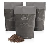 Hotel Chocolat Classic 70% Drinking Chocolate, 3 x 250 g Resealable Pouches