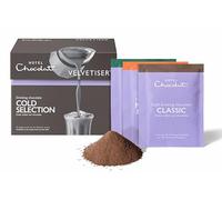 Hotel Chocolat Cold Drinking Chocolate Selection Box - Finely Milled Real Chocolate - Pack of 10 Single-Serve Sachets, 300g - Suitable for Vegetarians