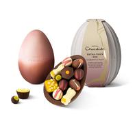 Hotel Chocolat Exuberantly Fruity Extra-Thick Easter Egg, 390g - Thick Chocolate Shell - Filled With Dvibrant and authentically fruity chocolates - Easter Chocolate Eggs & Gifts