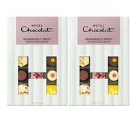 Hotel Chocolat Exuberantly Fruity H-Box 170g - 18-Piece Fruity Dark, White, Milk Chocolate Box - Suitable for Vegetarians - Gift for Birthday, Thank