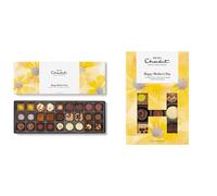 Hotel Chocolat - Happy Mother's Day Sleekster Yellow & Happy Mother's Day H-Box White