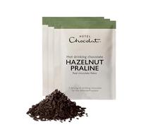 Hotel Chocolat Hazelnut Praline Hot Chocolate Flakes, Sachets 20 Pack 620g | Made From Real Chocolate Flakes, A Rich And Creamy Hazelnut Praline Recipe, The Secret To Barista-Grade Hot Chocolate