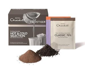 Hotel Chocolat Hot & Cold Drinking Chocolate Selection Box - Luxury Chocolate Flakes - Pack of 10 Single-Serve Sachets, 310g - Suitable for Vegetarians