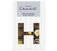 Hotel Chocolat Milk To Caramel H-Box - 14 Of Our Finest Milk and Caramel-Milk Chocolates, 155g - Chocolate Gifts For Birthday, Thank You, Congratulations, Anniversary - Gifts For Her And Him