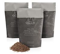 Hotel Chocolat Milky 50% Drinking Chocolate, 3 x 250 g Resealable Pouches