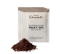 Hotel Chocolat Milky 50% Hot Chocolate Sachets - Luxury Chocolate Flakes - Pack