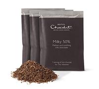 Hotel Chocolat Milky 50% Hot Chocolate Sachets - Luxury Chocolate Flakes - Pack of 20 Single-Serve Sachets, 700g - Made To Pair With The Velvetiser - Serve Hot or Iced